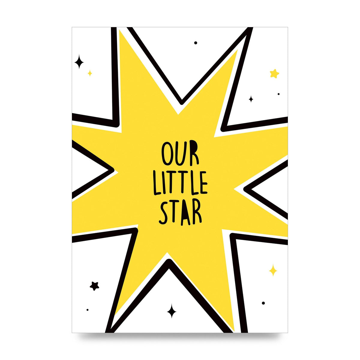 Our Little Star Wall Art - unframed print