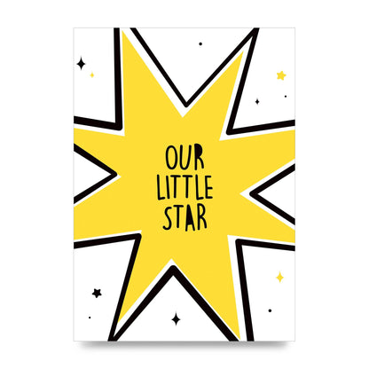 Our Little Star Wall Art - unframed print