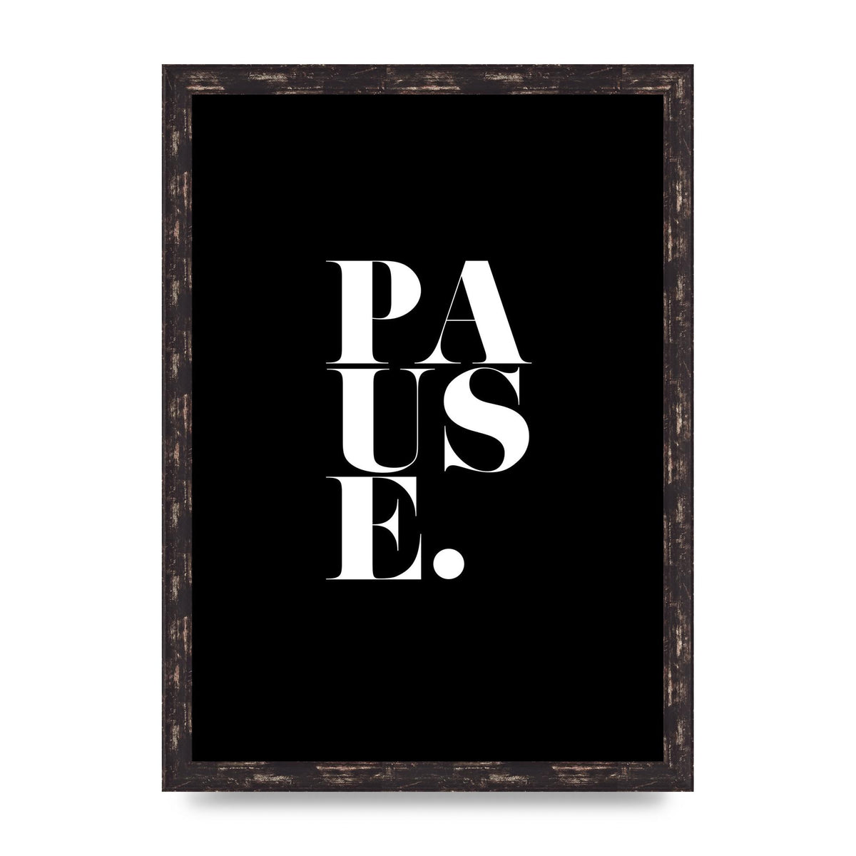 Pause" Printed Poster - A3 framed