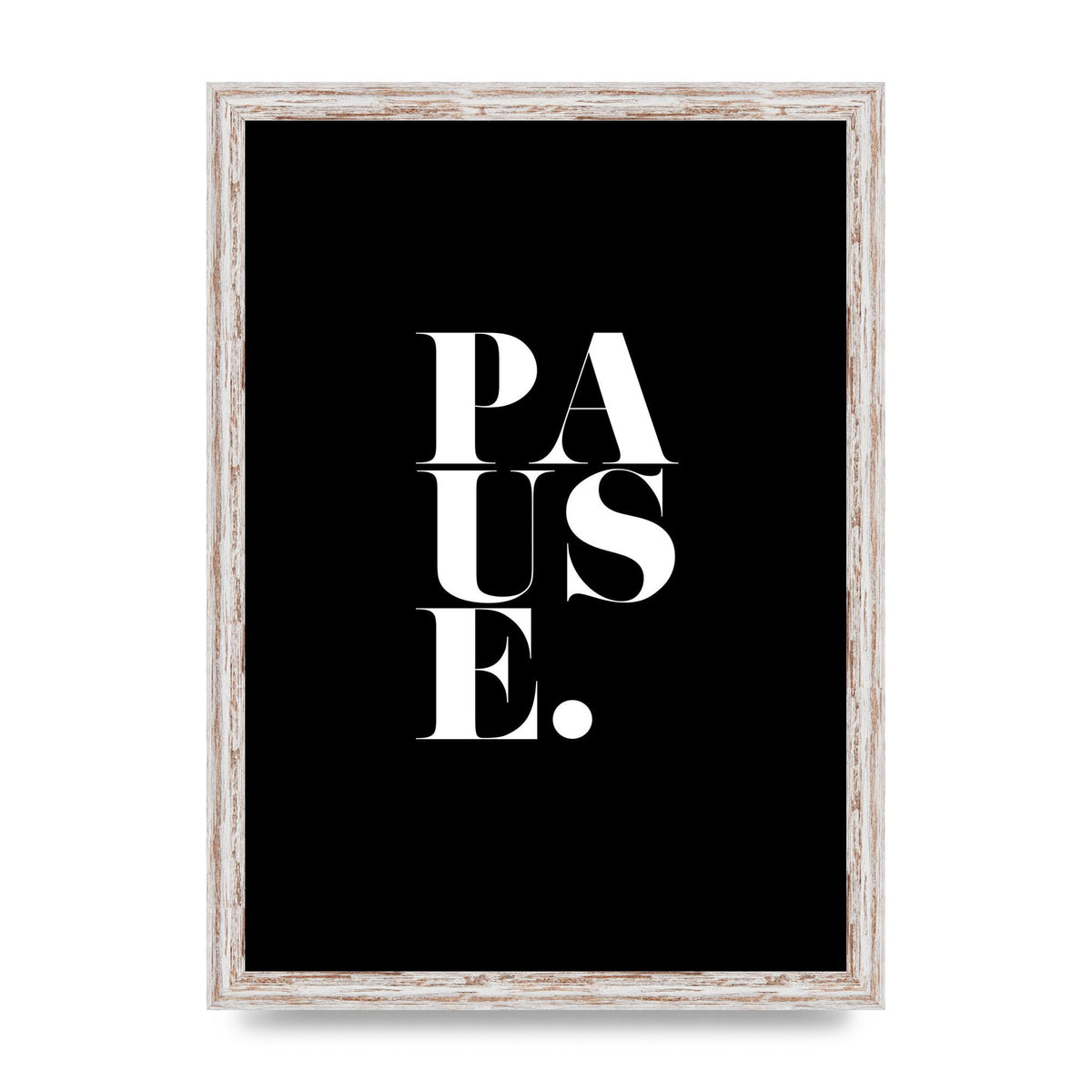Pause" Printed Poster - A3 framed