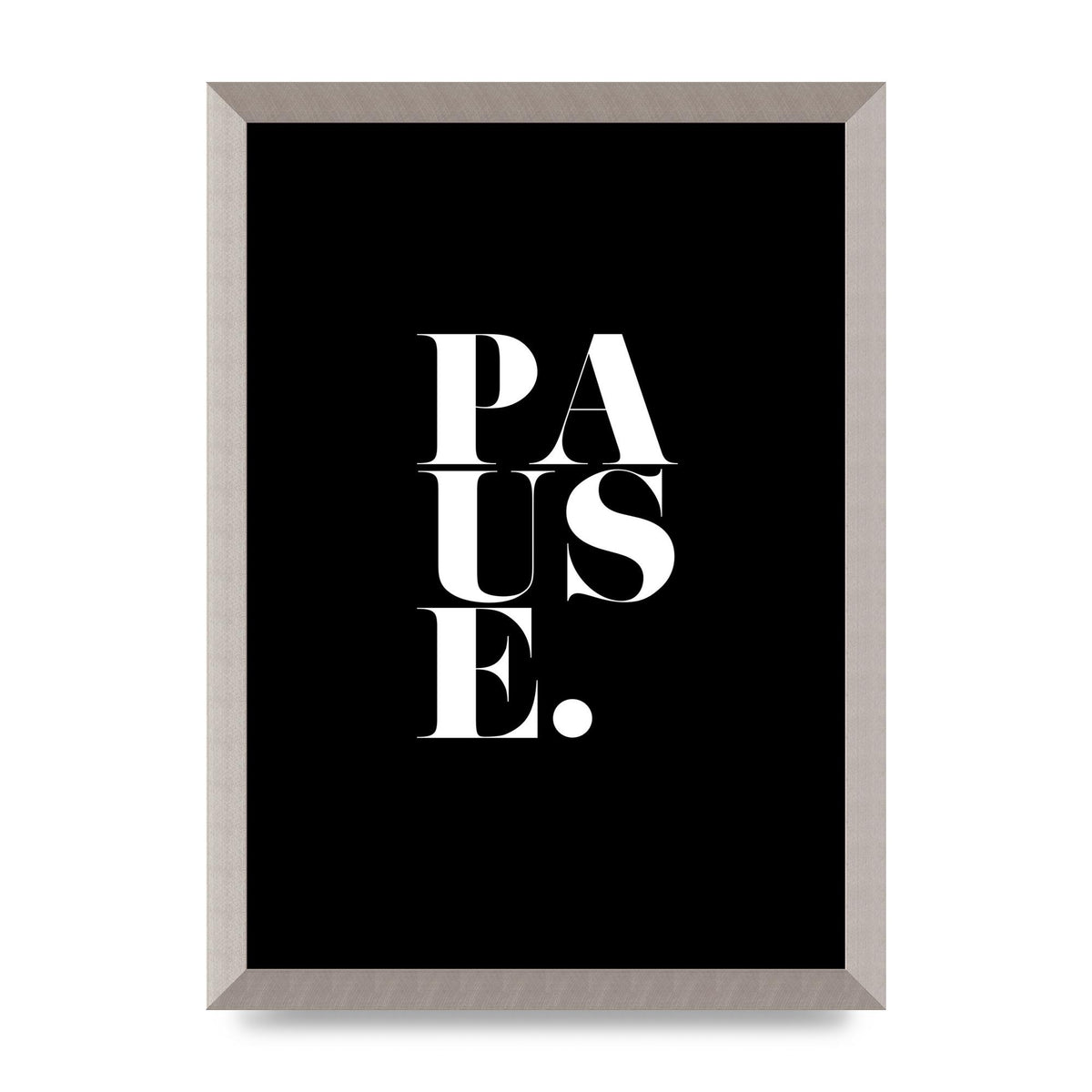 Pause" Printed Poster - A3 framed