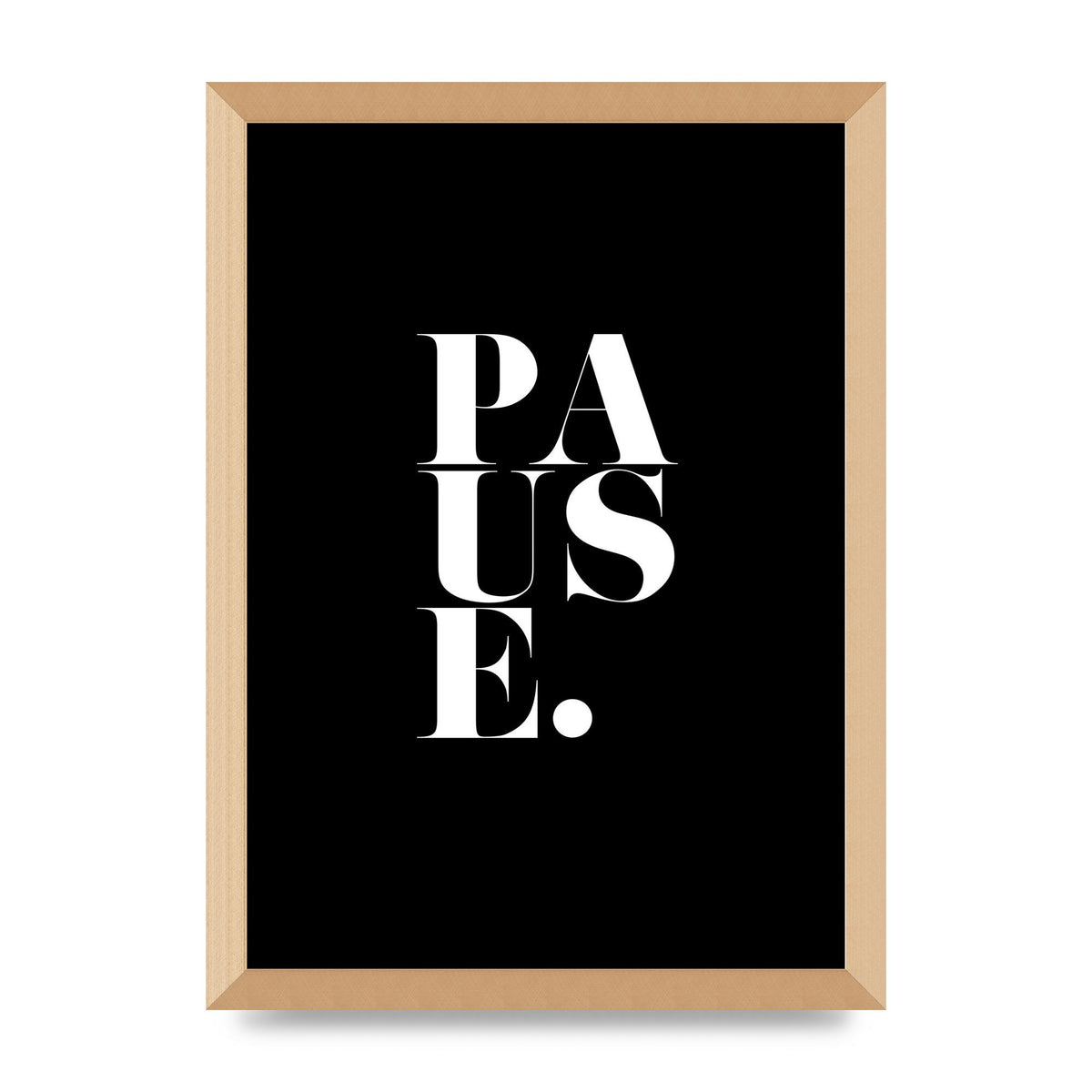 Pause" Printed Poster - A3 framed
