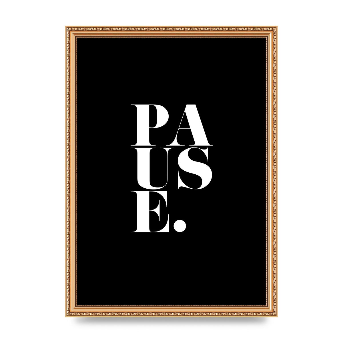 Pause" Printed Poster - A3 framed