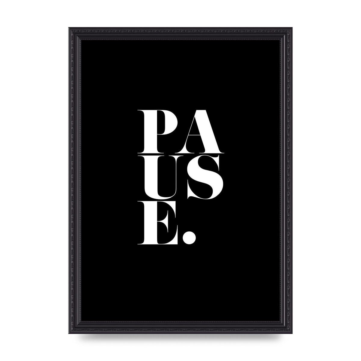 Pause" Printed Poster - A3 framed