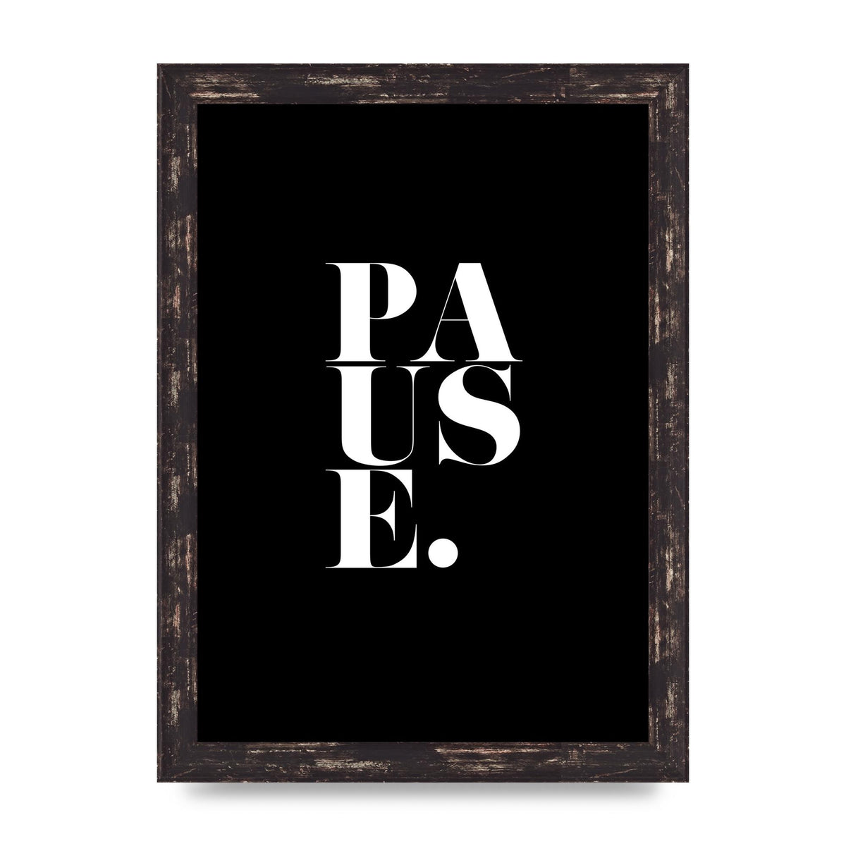 Pause" Printed Poster - A4 framed