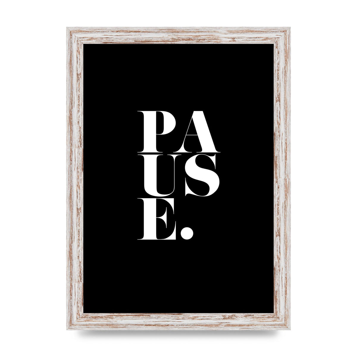 Pause" Printed Poster - A4 framed