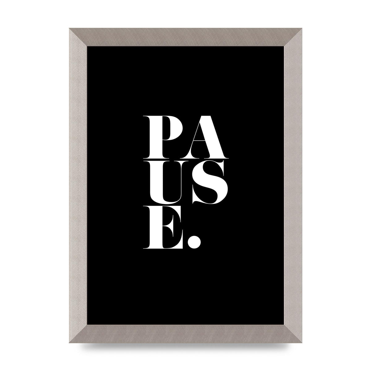 Pause" Printed Poster - A4 framed