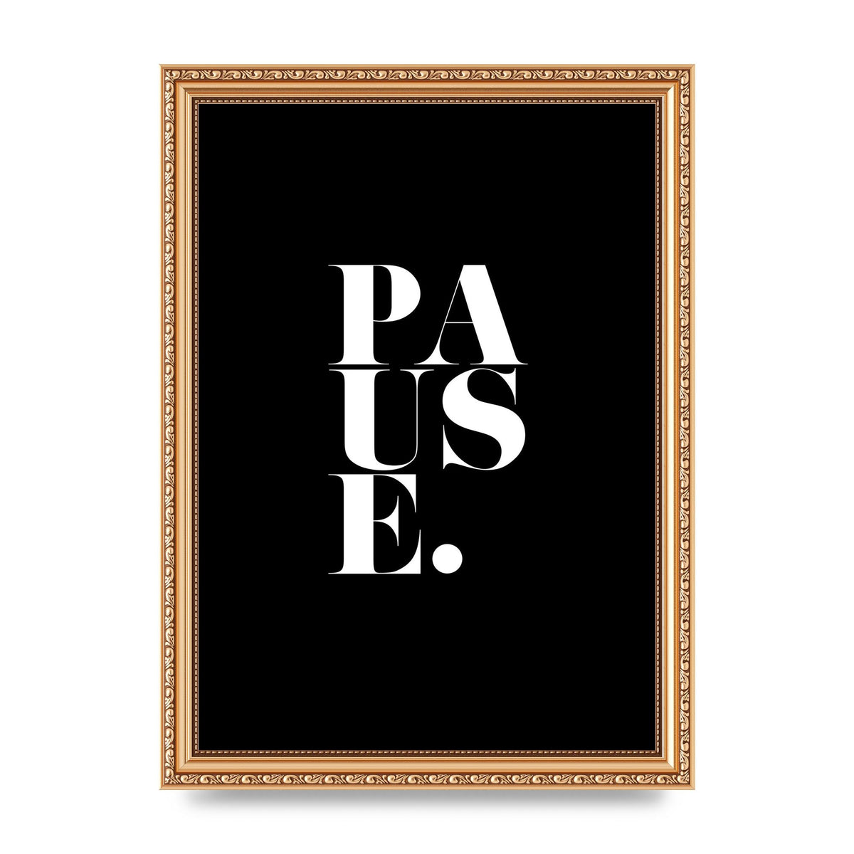 Pause" Printed Poster - A4 framed