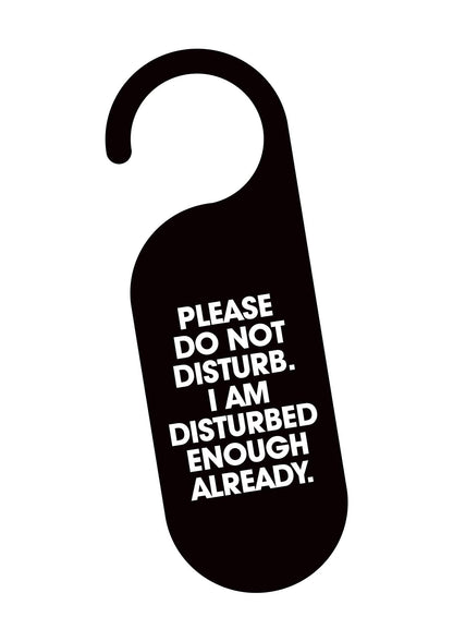 Please Do Not Disturb" Wall Art - detail