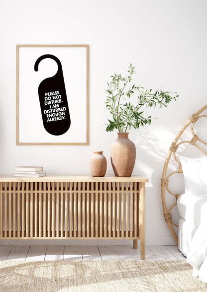 Please Do Not Disturb" Wall Art - bedroom 3
