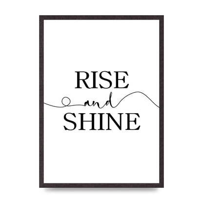 Rise And Shine" Art For The Home - A2 framed