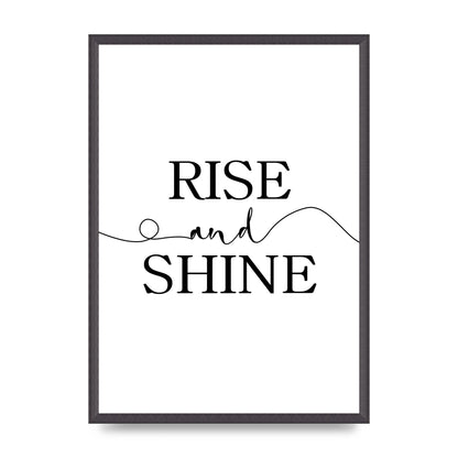 Rise And Shine" Art For The Home - A2 framed