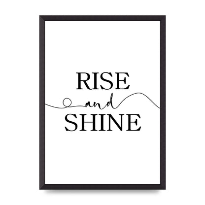 Rise And Shine" Art For The Home - A2 framed
