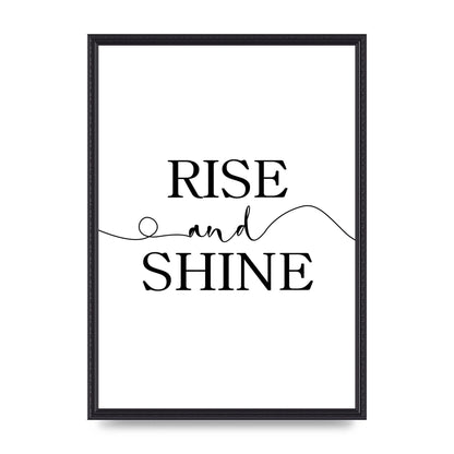 Rise And Shine" Art For The Home - A2 framed