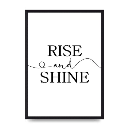 Rise And Shine" Art For The Home - A3 framed