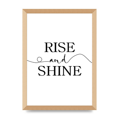 Rise And Shine" Art For The Home - A3 framed