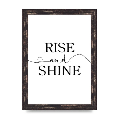 Rise And Shine" Art For The Home - A4 framed