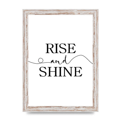 Rise And Shine" Art For The Home - A4 framed