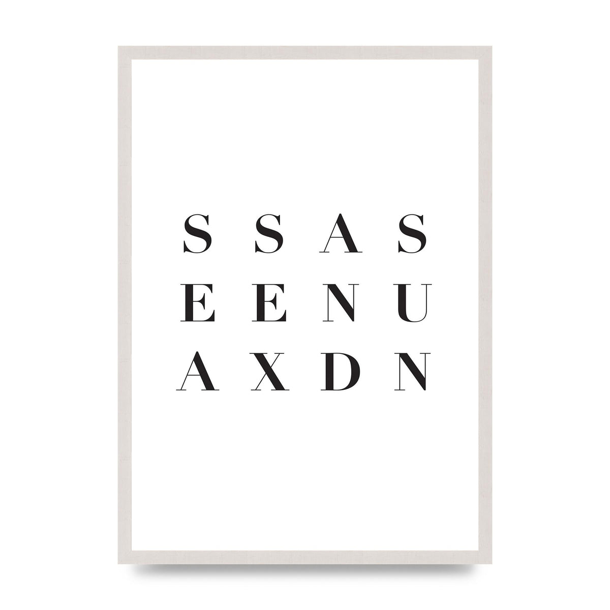 Sea Sex Sun" Wall Art - A2 framed