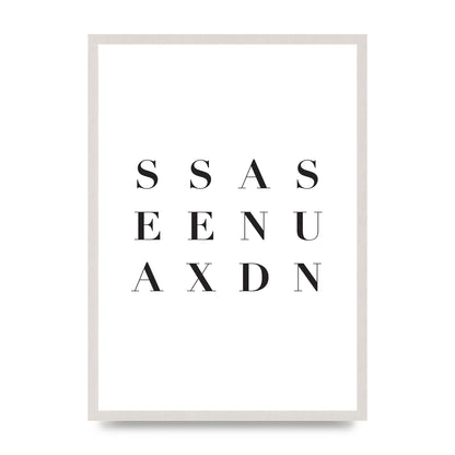 Sea Sex Sun" Wall Art - A2 framed