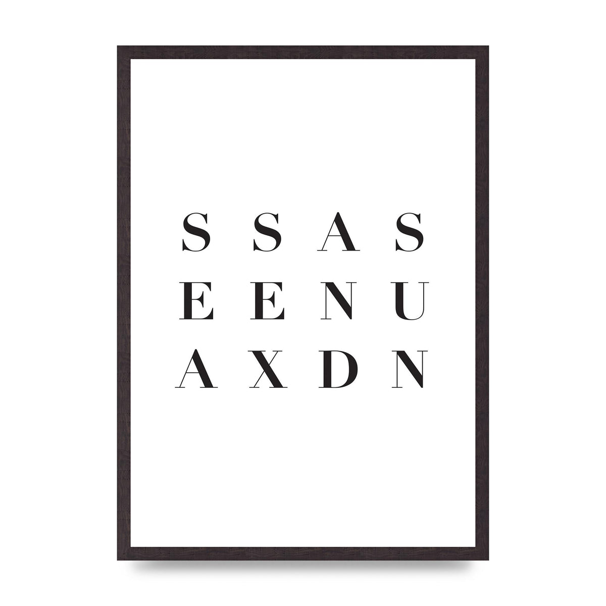 Sea Sex Sun" Wall Art - A2 framed