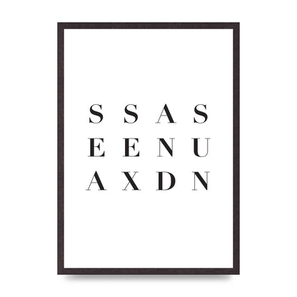 Sea Sex Sun" Wall Art - A2 framed