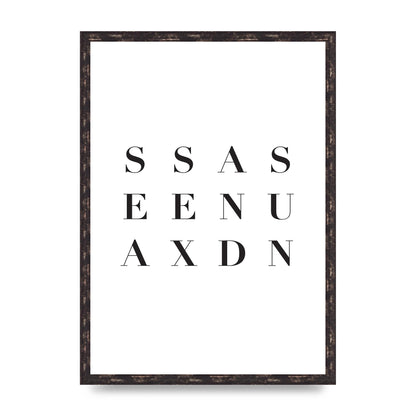 Sea Sex Sun" Wall Art - A2 framed