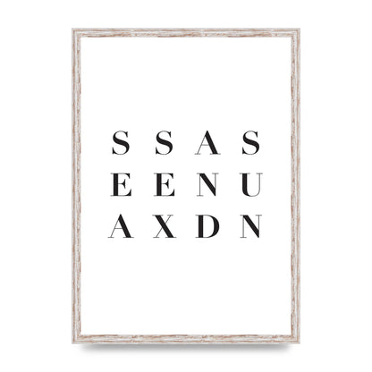 Sea Sex Sun" Wall Art - A2 framed