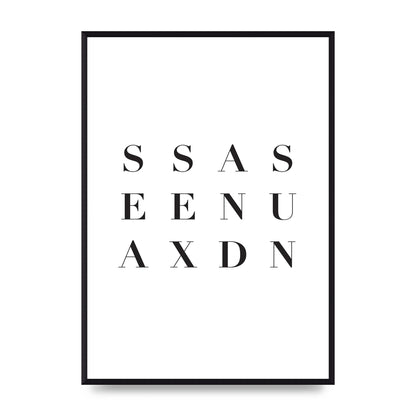 Sea Sex Sun" Wall Art - A2 framed