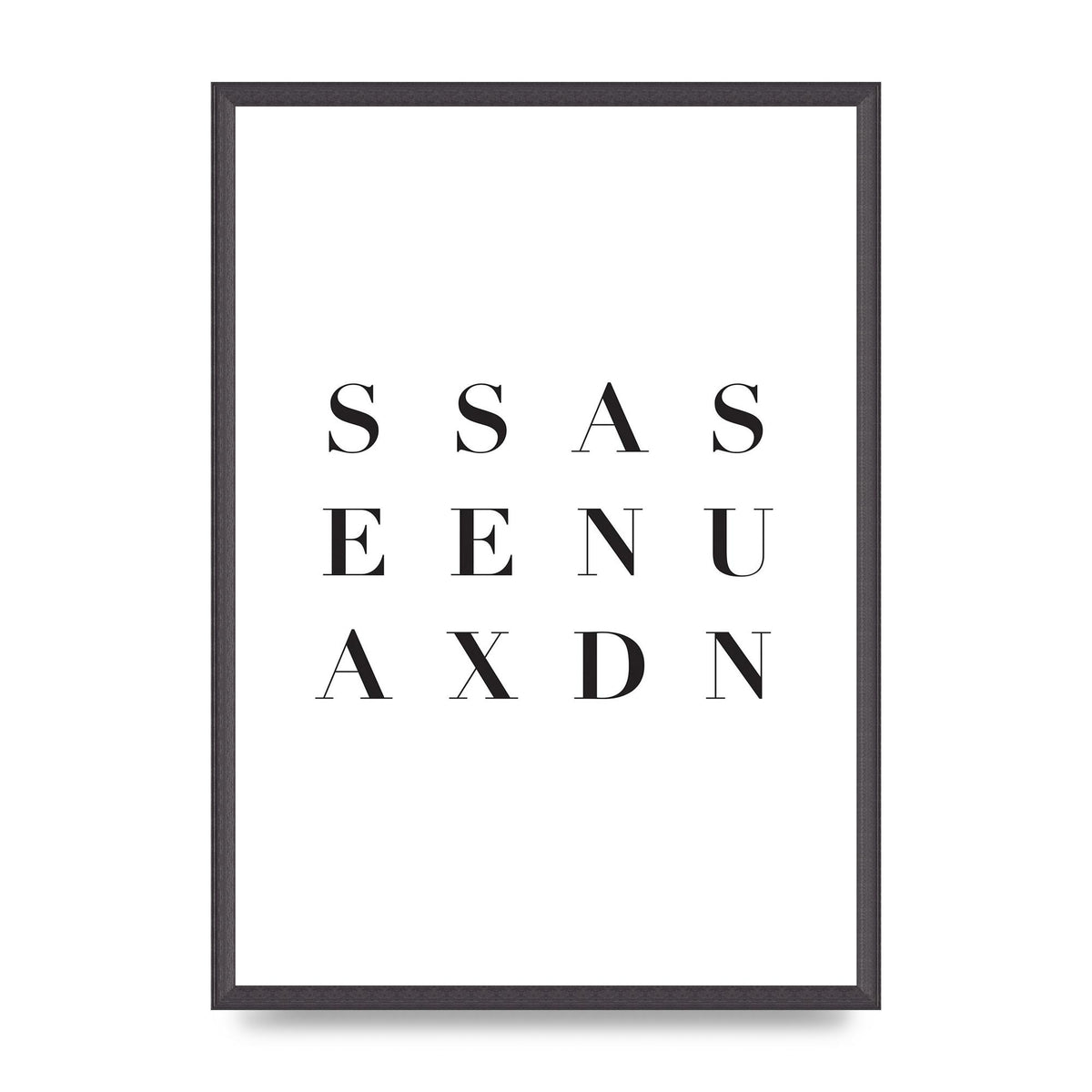 Sea Sex Sun" Wall Art - A2 framed