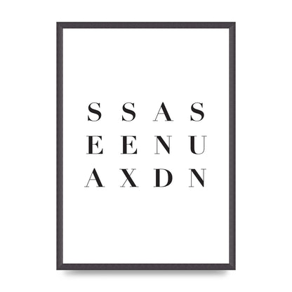 Sea Sex Sun" Wall Art - A2 framed
