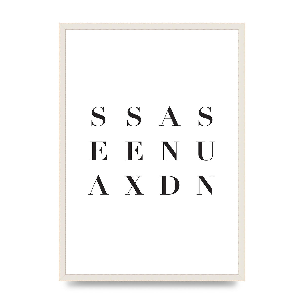Sea Sex Sun" Wall Art - A2 framed