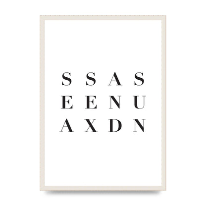 Sea Sex Sun" Wall Art - A2 framed