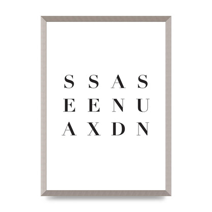 Sea Sex Sun" Wall Art - A2 framed