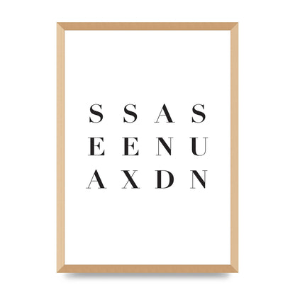 Sea Sex Sun" Wall Art - A2 framed