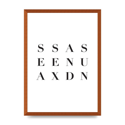 Sea Sex Sun" Wall Art - A2 framed
