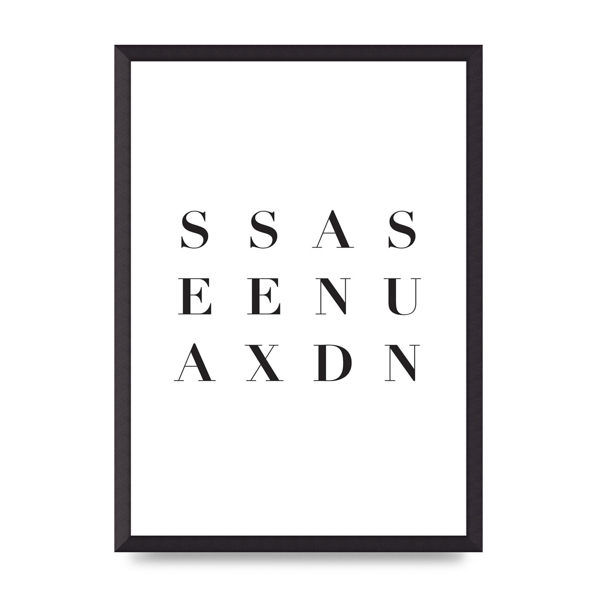 Sea Sex Sun" Wall Art - A2 framed