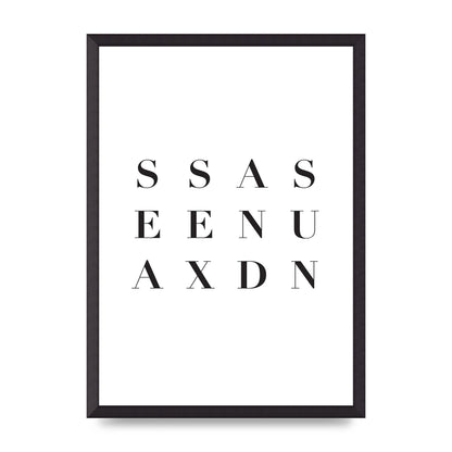 Sea Sex Sun" Wall Art - A2 framed