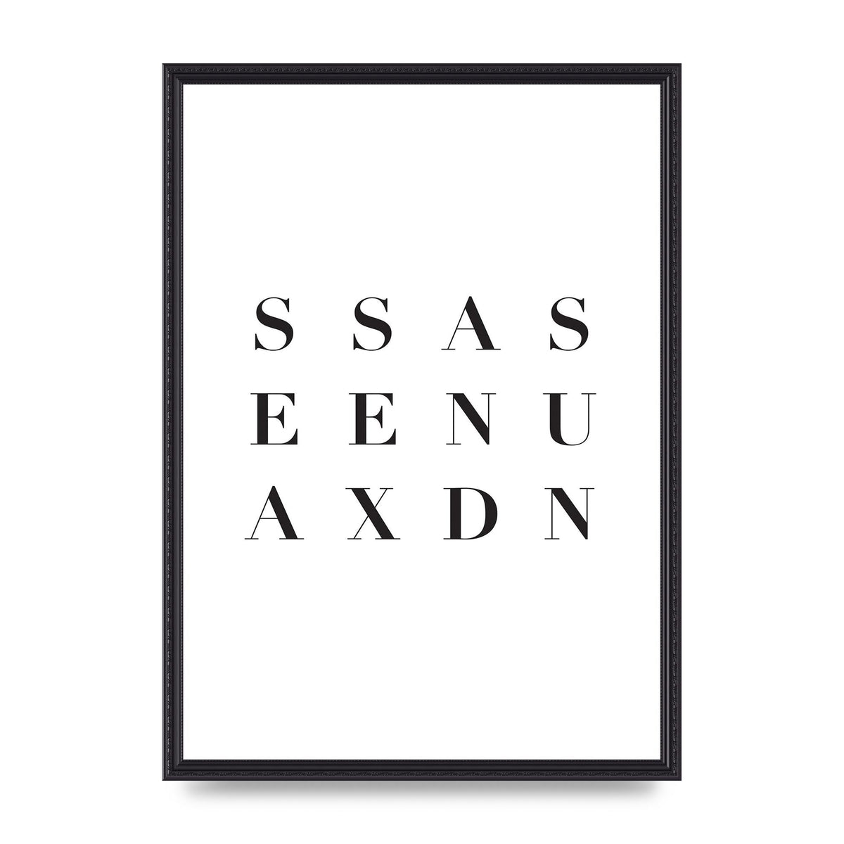 Sea Sex Sun" Wall Art - A2 framed