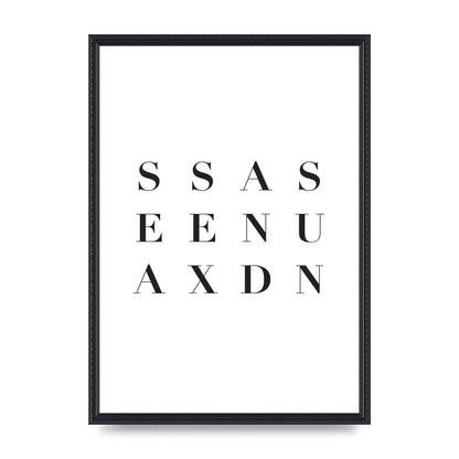 Sea Sex Sun" Wall Art - A2 framed