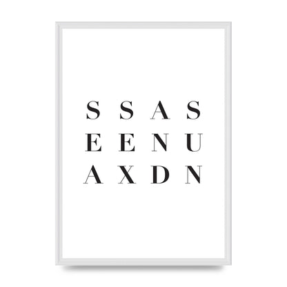Sea Sex Sun" Wall Art - A2 framed