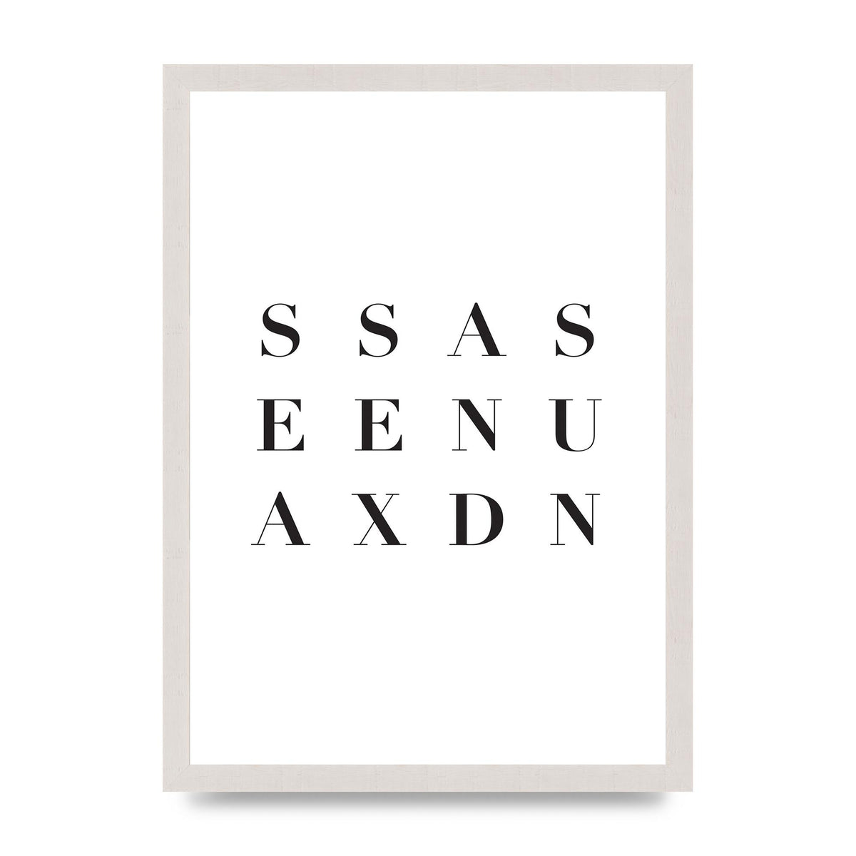Sea Sex Sun" Wall Art - A3 framed