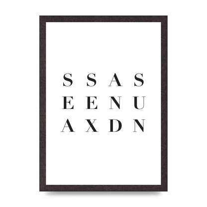 Sea Sex Sun" Wall Art - A3 framed