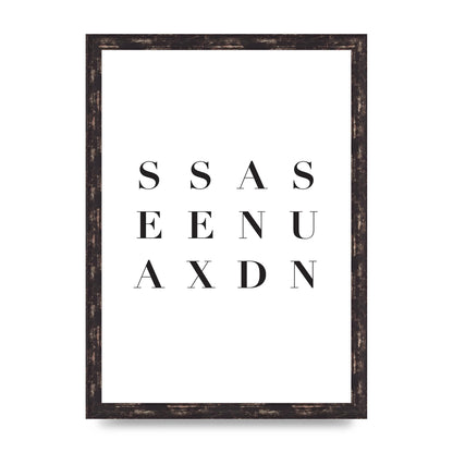Sea Sex Sun" Wall Art - A3 framed
