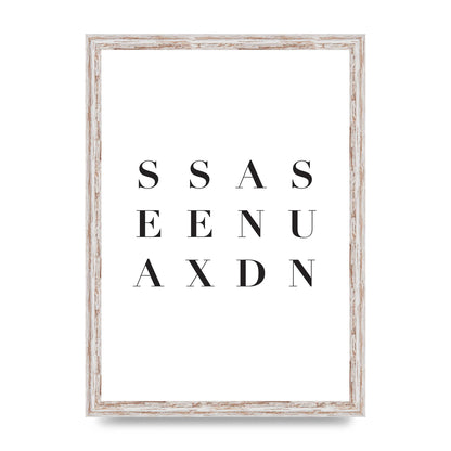 Sea Sex Sun" Wall Art - A3 framed