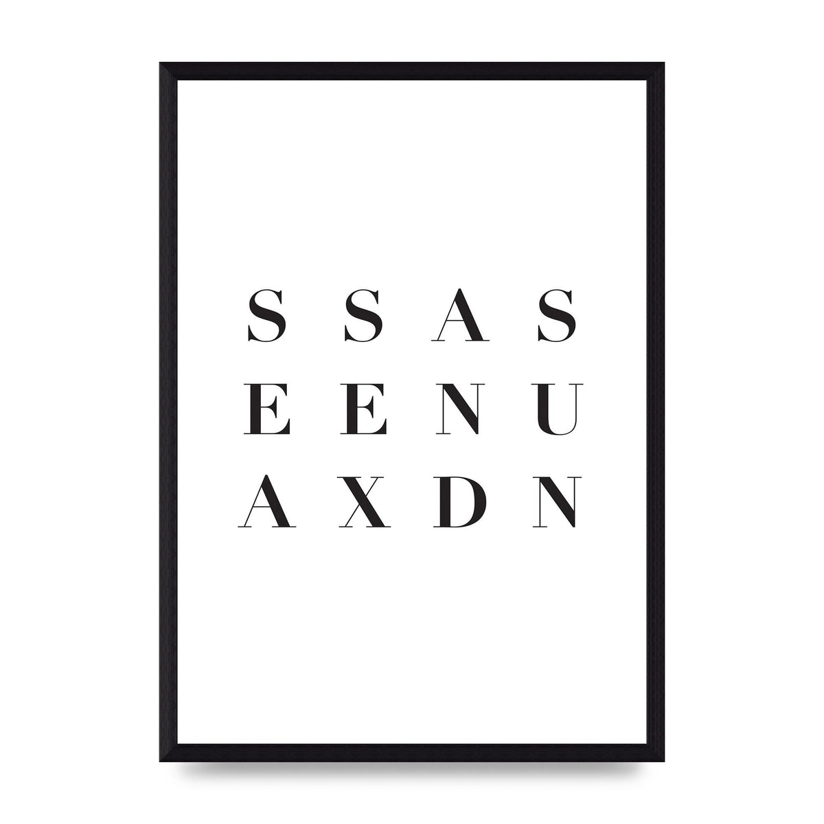 Sea Sex Sun" Wall Art - A3 framed
