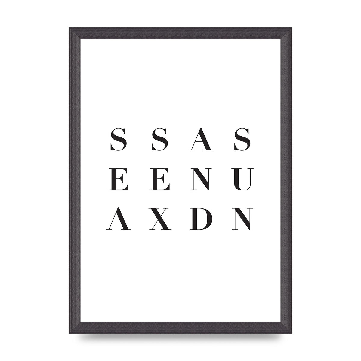 Sea Sex Sun" Wall Art - A3 framed