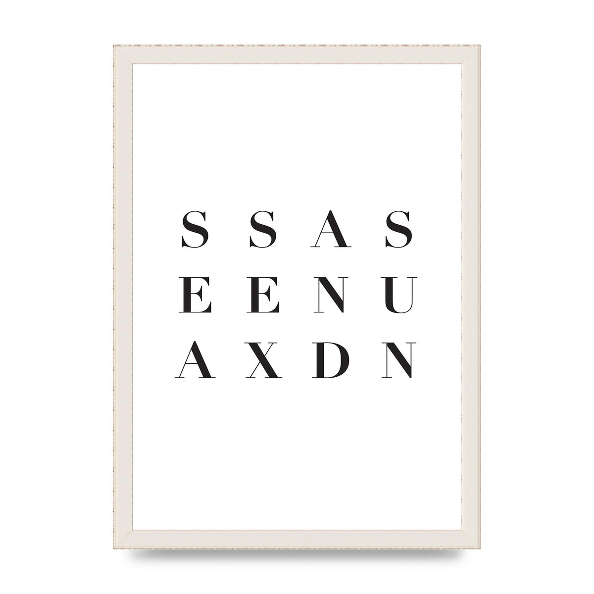 Sea Sex Sun" Wall Art - A3 framed
