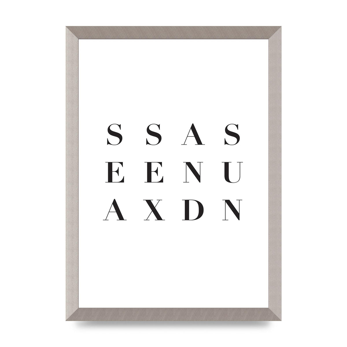 Sea Sex Sun" Wall Art - A3 framed
