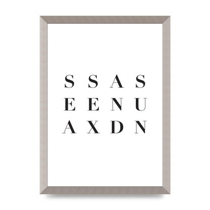 Sea Sex Sun" Wall Art - A3 framed